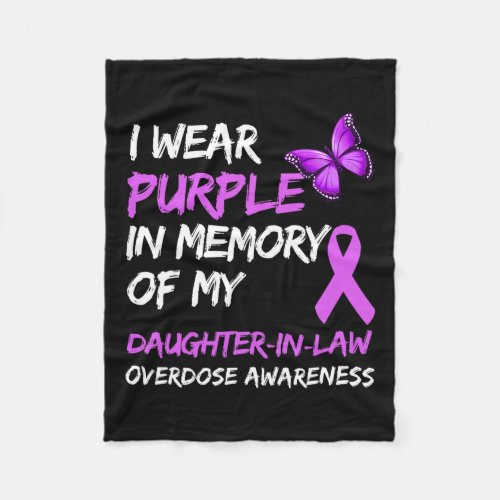 Wear Purple In Memory Of My Daughter_in_law Overdo Fleece Blanket