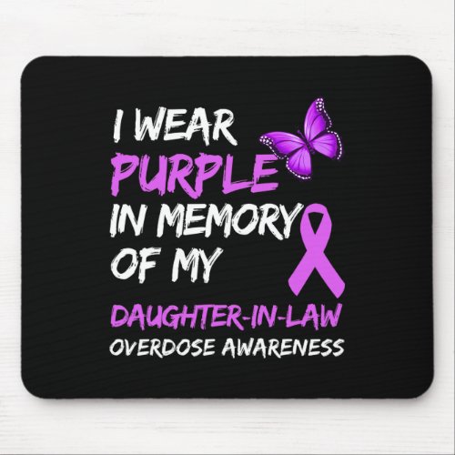 Wear Purple In Memory Of My Daughter_in_law Overdo Mouse Pad