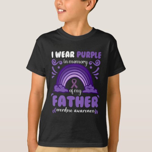 Wear Purple In Memory Of My Father  T_Shirt