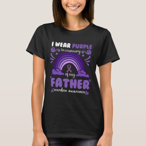 Wear Purple In Memory Of My Father  T_Shirt