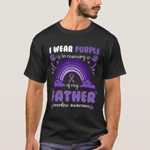 Wear Purple In Memory Of My Father  T_Shirt