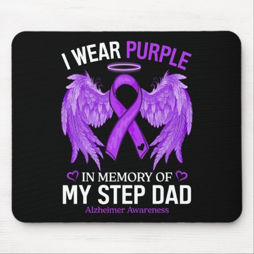 Wear Purple In Memory Of Step Dad Alzheimerheimer  Mouse Pad