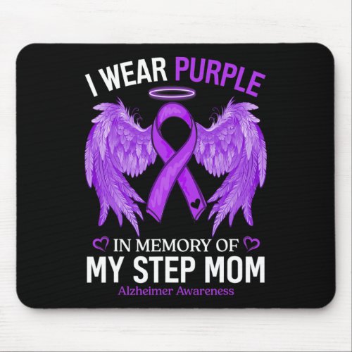 Wear Purple In Memory Of Step Mom Alzheimerheimer  Mouse Pad