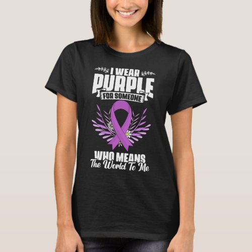 Wear Purple Pancreas Survivor Pancreatic Cancer Aw T_Shirt