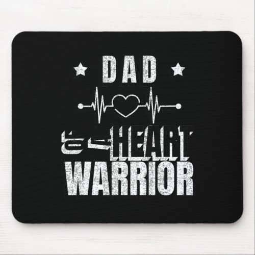 Wear Red Day Dad Of A Heart Warrior Saying  Mouse Pad
