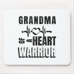 Wear Red Day Grandma Of A Heart Warrior Saying  Mouse Pad
