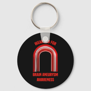 Wear Red For Brain Aneurysm Awareness   Brain Aneu Keychain