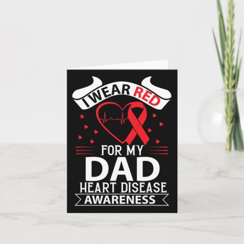 Wear Red For Dad In Feb Heart Disease Awareness Am Card