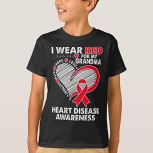 Wear Red For Grandma Heart Disease Awareness Chd S T-Shirt