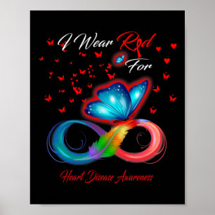 Wear Red For Heart Disease Awareness 1 Poster