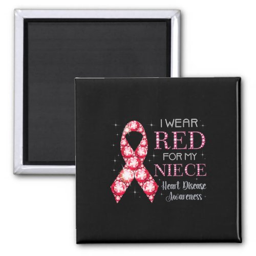 Wear Red For My Niece Heart Disease Awareness Supp Magnet