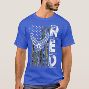 Wear Red On Fridays Military Veteran Support Our T T-Shirt