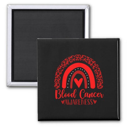 Wear Red Rainbow Awsewome For Blood Cancer Awarene Magnet