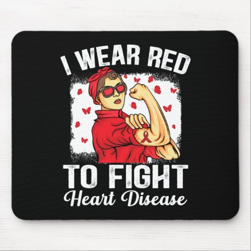 Wear Red To Fight Heart Disease Awareness 3  Mouse Pad