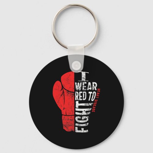 Wear Red To Fight Heart Disease Awareness Chd Nati Keychain