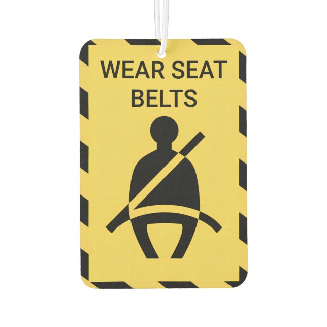 Wear Seat Belt Air Freshener (Back)