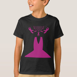 Wear Support Breast Cancer Awareness Purple Ribbon T-Shirt