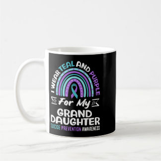 Wear Teal And Purple For Granddaughter Suicide Coffee Mug