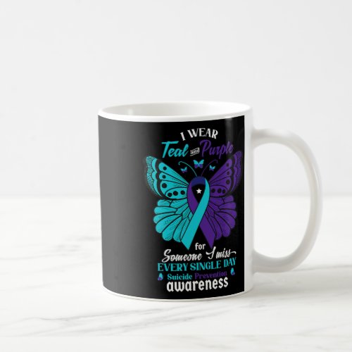 Wear Teal And Purple For Someone I Love Suicide Aw Coffee Mug