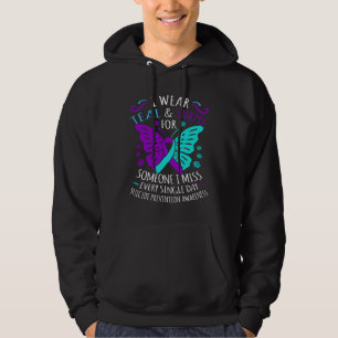 Wear Teal And Purple Happy Suicide Awareness Hoodie