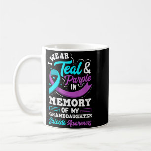 Wear Teal And Purple In Memory Of Granddaughter Coffee Mug