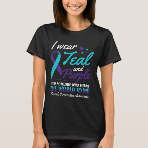 Wear Teal And Purple Suicide Awareness Mental Heal T_Shirt