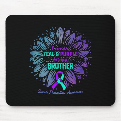 Wear Teal Purple For Brother Suicide Prevention Aw Mouse Pad