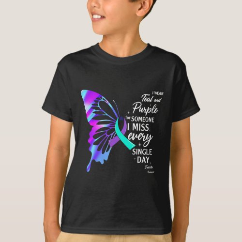 Wear Teal Purple For Memorial Suicide Prevention A T_Shirt