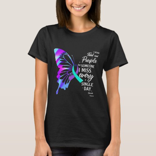 Wear Teal Purple For Memorial Suicide Prevention A T_Shirt