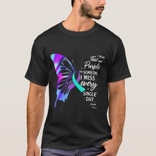 Wear Teal Purple For Memorial Suicide Prevention A T_Shirt