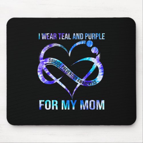 Wear Teal Purple For Mom Suicide Prevention Awaren Mouse Pad