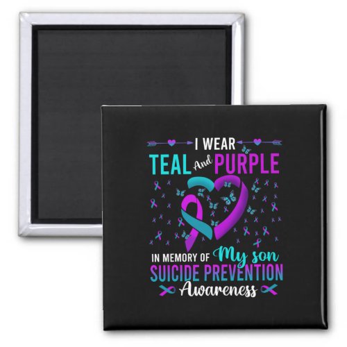 Wear Teal Purple For My Son Suicide Prevention Awa Magnet