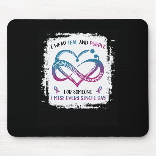 Wear Teal Purple For Someone I Miss Every Single D Mouse Pad