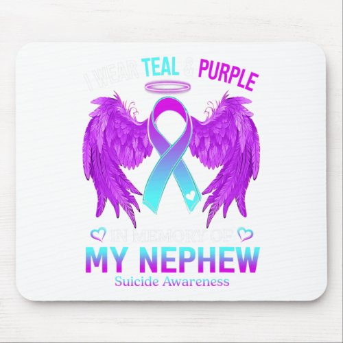 Wear Teal Purple In Memory Of Nephew Suicide Aware Mouse Pad