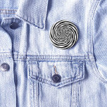 Wear the Mystery Hypnosis Spiral Pinback Button<br><div class="desc">Embrace the fun and let your personality shine with this magic pin! Add a twist to your style with this retro modern black and white spiral design pin back button! Perfect for fans of magic, hypnosis, and psychedelic optical illusions, this pin brings a playful and mesmerizing touch to any outfit....</div>