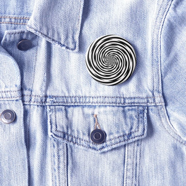 Wear the Mystery Hypnosis Spiral Pinback Button (Embrace the fun and let your personality shine with this magic pin! )