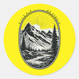Wear the Seasons pen_spark Classic Round Sticker