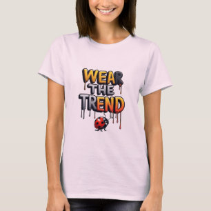 Wear the Trend: Colorful Dripping Typography T-Shirt