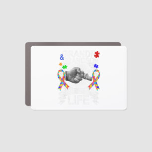 Wear this Grandpa And Grandson Best Friend Autism Car Magnet