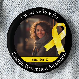 Wear Yellow for Suicide Prevention Awareness Button