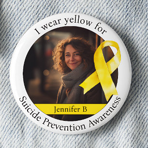 Wear Yellow for Suicide Prevention Awareness Button