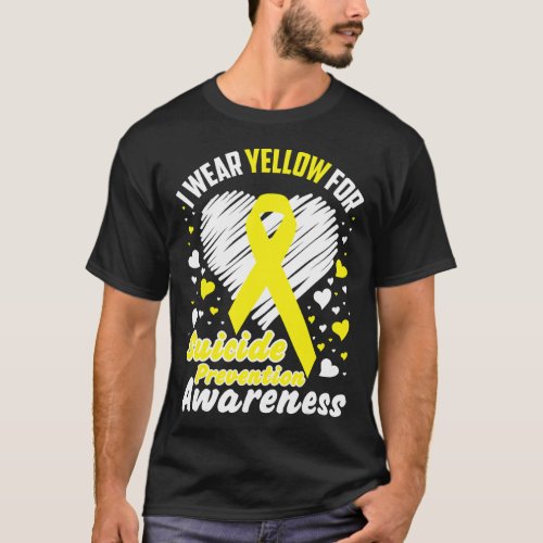 Wear Yellow For Suicide Prevention Awareness  T_Shirt