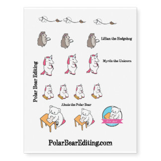 Wear your favorite cute clients temporary tattoos