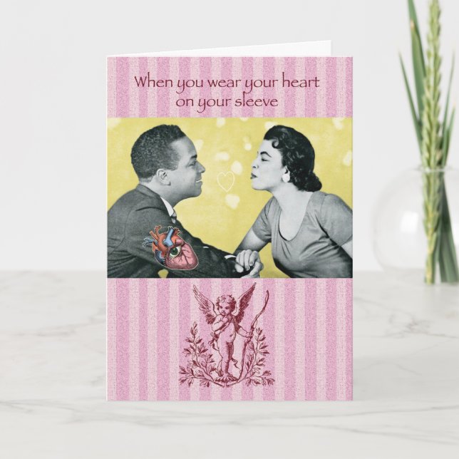 Wear Your Heart On Your Sleeve, Valentine Card (Front)
