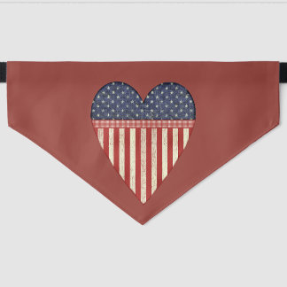 Wear your heart with pride. pet bandana collar