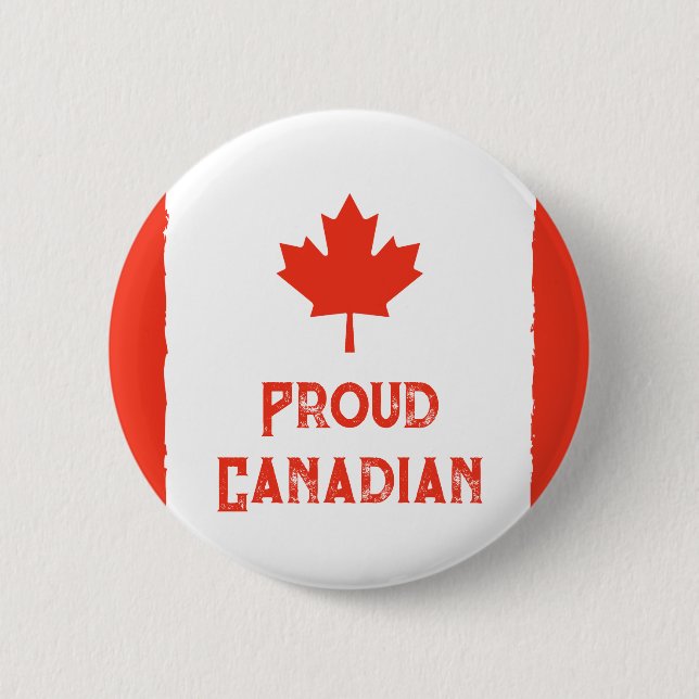 Wear Your Pride: Classic Canada Flag  Button (Front)