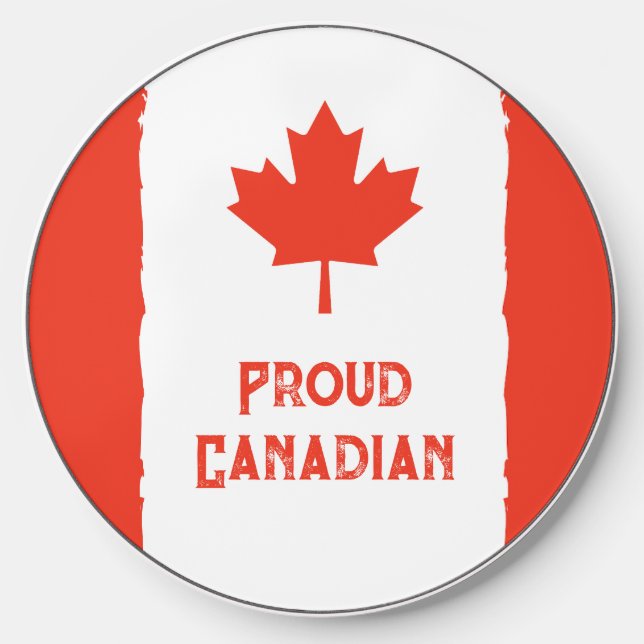 Wear Your Pride: Classic Canada Flag Wireless Charger (Front)