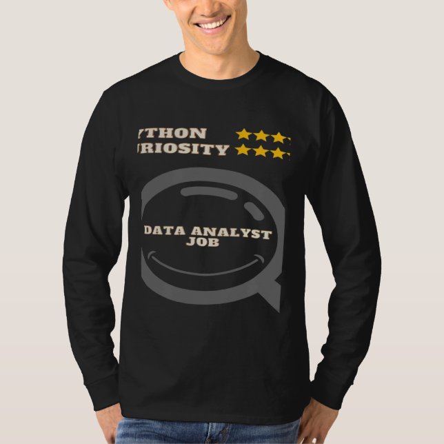 Wear your python data analyst developer T-Shirt (Front)