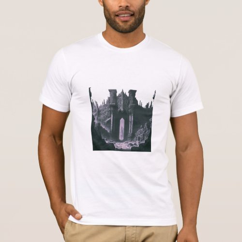 Wear Your Story Iconic Landmarks in Black  White T_Shirt