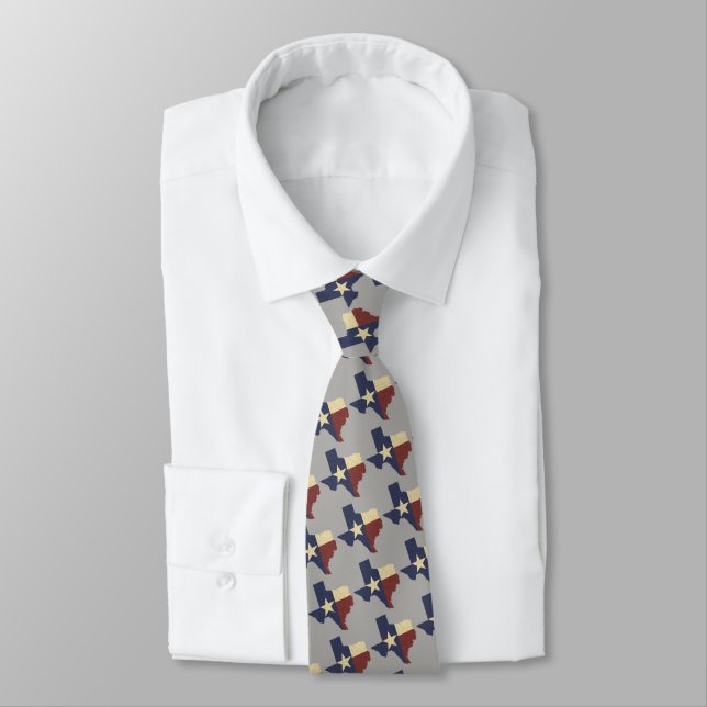Wear your Texas Pride w/ Lone Star State Design Tie (Tied)